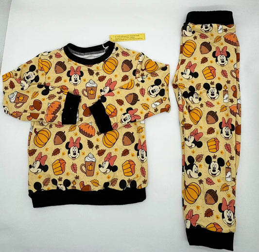 Fall/Thanksgiving Two Pc French Terry Bamboo